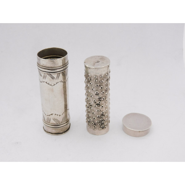 17th century silver nutmge grater