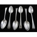 6 Georgian silver funereal spoons