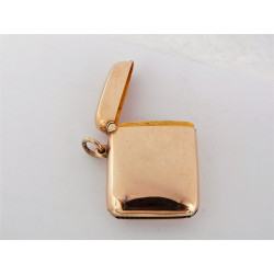9ct gold vesta case London 1920