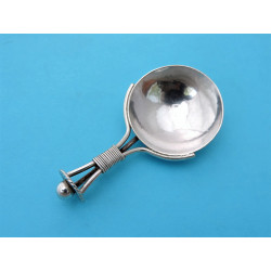 A E Jones Silver caddy spoon Arts Crafts