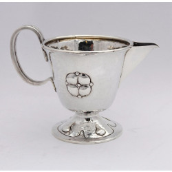 AE Jones Art Nouveau Silver cream jug Birmingham 1905