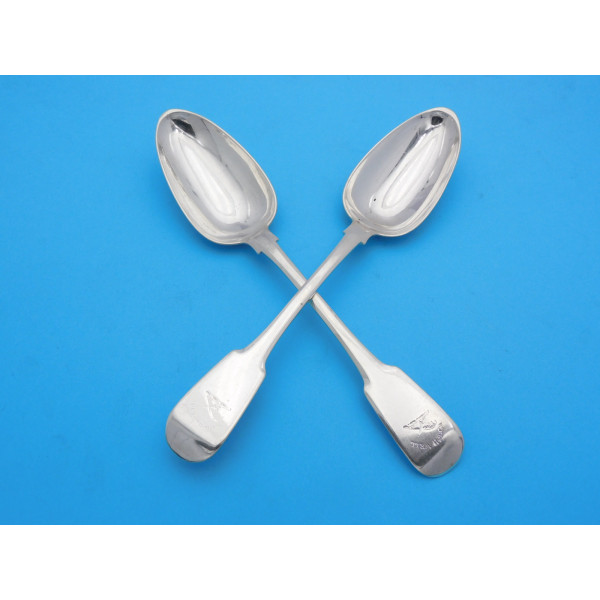 Aberdeen silver table spoons by William Jamieson