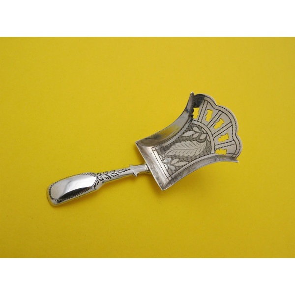 Antique Silver caddy shovel by Joseph Taylor Birmingham 1813