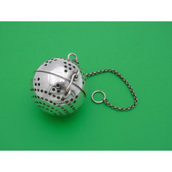 Antique silver ball tea infuser