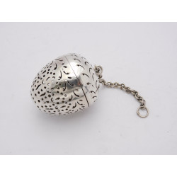 Antique silver tea infuser London 1860 John Keith