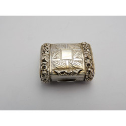 Antique silver vinaigrette by Robert Mitchell Birmingham