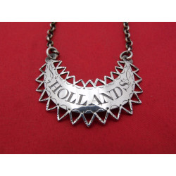 Antique silver wine label Hollands by Susanna Barker