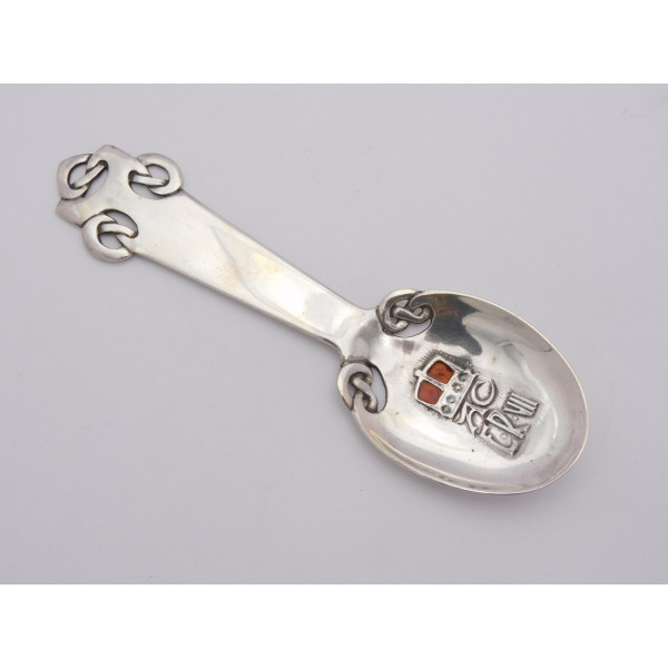 Archibald Knox Liberty silver spoon Edward VII Coronation