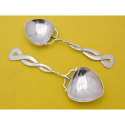 Art Nouveau silver Liberty Co serving spoons