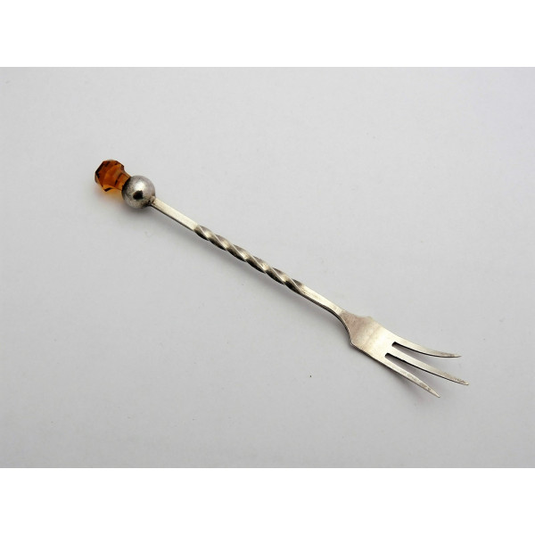 Ballater silver fork with citrine by William Robb