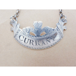 Bateman silver currant wine label 1811