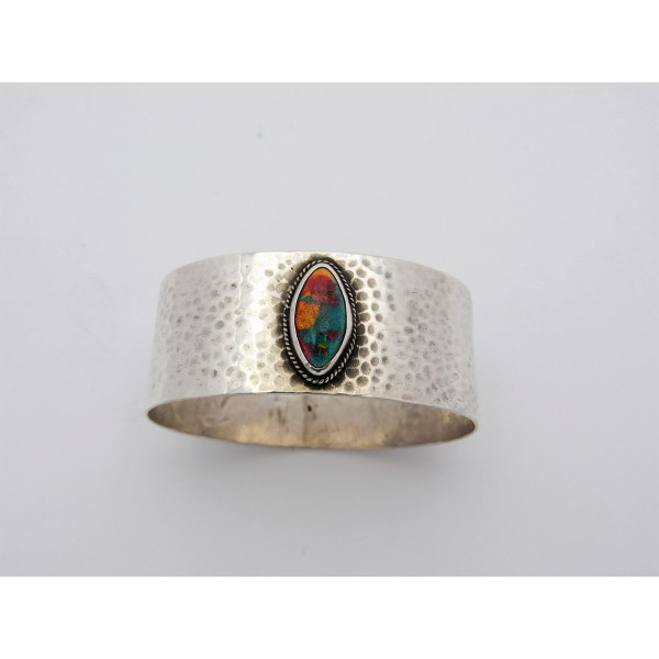Bernard Instone silver enamel napkin ring 1925