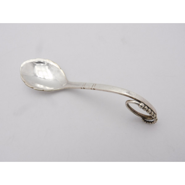 Blossom pattern silver spoon by Georg Jensen 1936