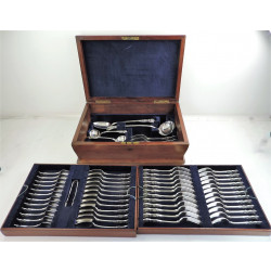 Boxed silver Queens pattern cutlery 1896