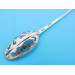 Britannia standard silver mote spoon rattail Richard Edwards