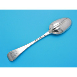 Britannia standard silver rattail table spoon 1719 Isaac Davenport