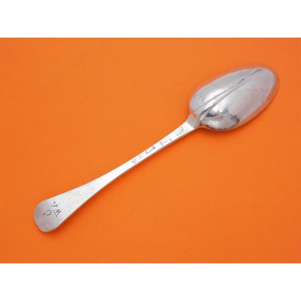 Britannia standard silver rattail table spoon london 1718 by William Matthew