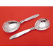 Cactus silver serving spoons by Georg Jensen