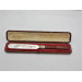 Cased silver and agate letter opener by George Unite