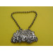 Cast silver sherry wine label by William Knight