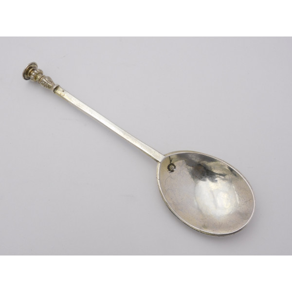 Charles I silver seal top spoon by William Carey London 1648