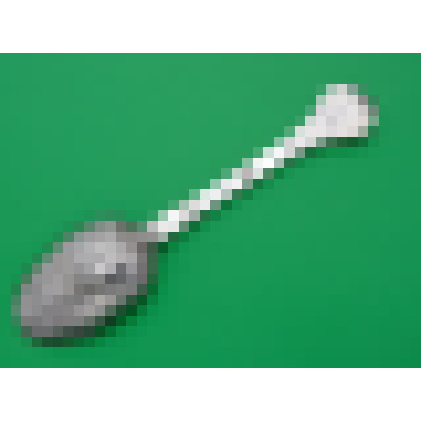 Charles II silver laceback trefid spoon London 1679 by Lawrence Coles