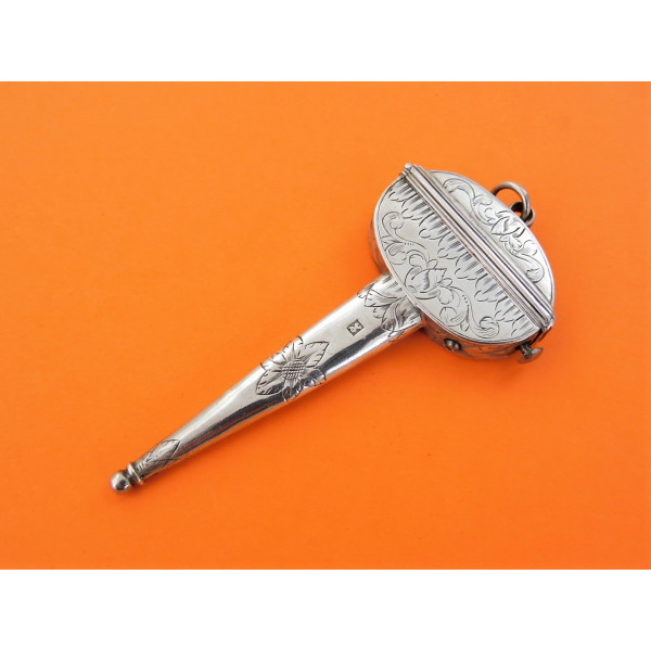 Charles II silver scissors case 1680