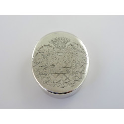 Charles II silver tobacco box london 1673 Benjamin Braford