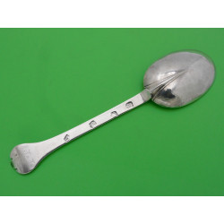 Charles II silver trefid spoon 1681 John Smith