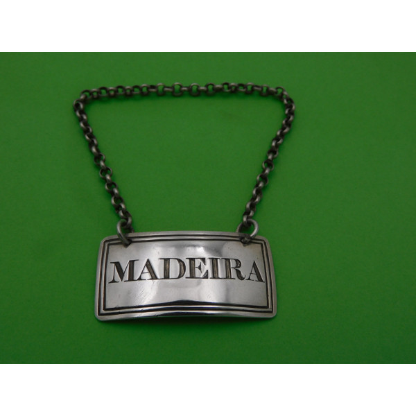 Chester silver Madeira wine label George Lowe 1805