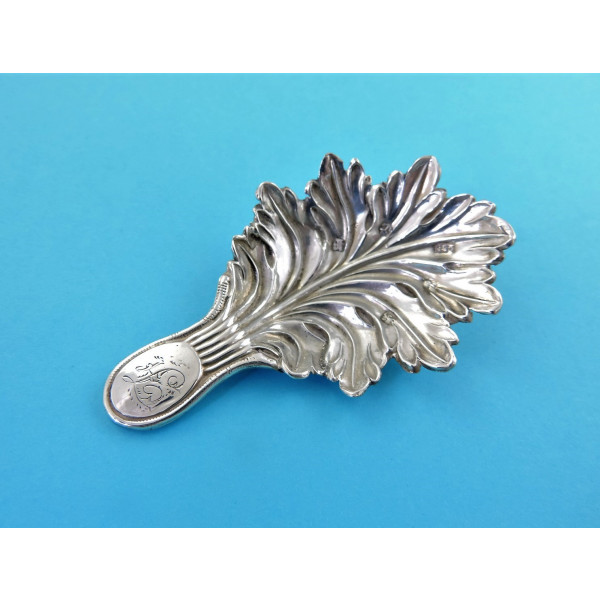Clark Smith Birmingham silver caddy spoon 1825 Norie spoon