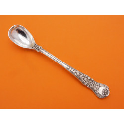 Coburg pattern silver mustard spoon 1854