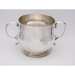 Commonwealth silver porringer London 1659