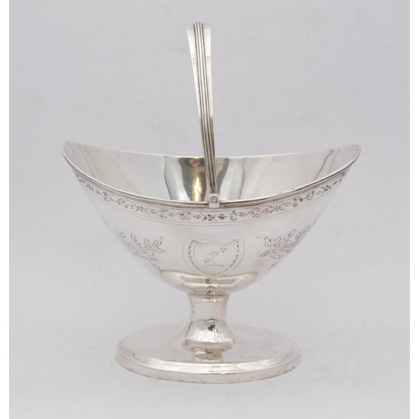 Cork Sterling silver basket by John Warner Irish