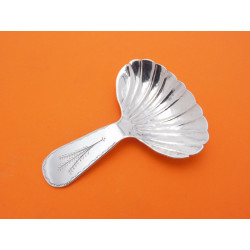 Cork silver caddy spoon William Egan