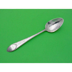 Cork silver dessert spoon by John Nicholson