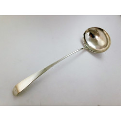 Cork silver soup ladle by Toleken Irish provincial