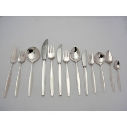 Cypress Pattern Silver Cutlery Service by Georg Jensen Sterling