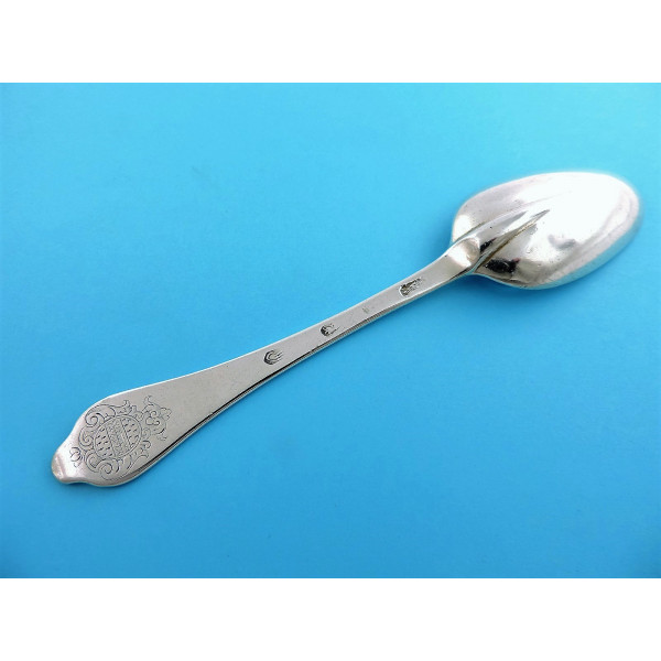 David Willaume Silver table spoon Dog Nose London 1707