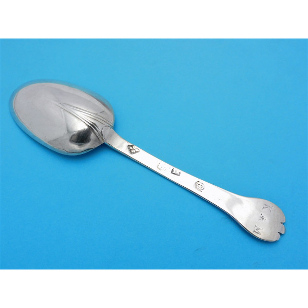Dorothy Grant Silver trefid spoon London 1691