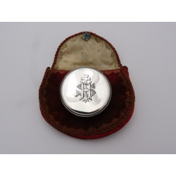 Dublin silver pyx Samuel le Bas 1876
