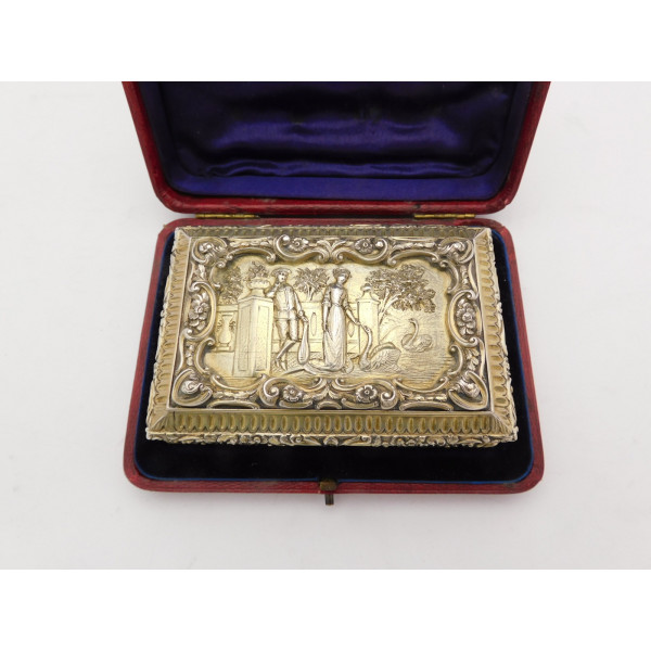 Duke of Connaught Royal interest silver snuff box Nathaniel Mills 850
