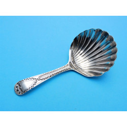 Early georgian silver caddy spoon London 1781 by George Smith