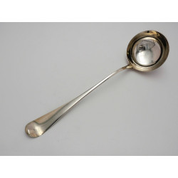 Ebenezer Coker silver soup ladle London 1756