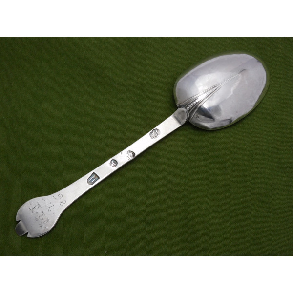 Edward Hulse silver trefid spoon 1685