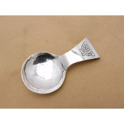 Elizabeth Kirkwood Celtic silver caddy spoon Edinburgh 1944
