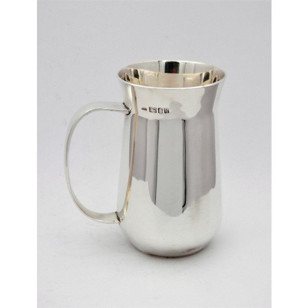 Eric Clements silver pint mug London 1963 Mappin Webb