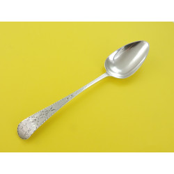 Exeter silver bright cut table spoon by Joseph Hicks 1794