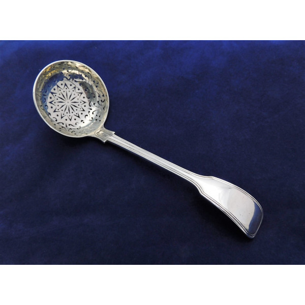 Fiddle Thread Silver sugar sifter spoon 1868 GA