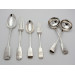 Fiddle pattern silver cutlery set London 1882 Holland Aldwinckle Slater